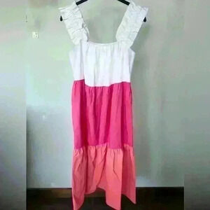 NWOT Victoria Dunn tiered midi